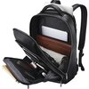 Samsonite Backpack, Leather, 5-1/2"Wx12"Lx18"H, Black SML1260371041